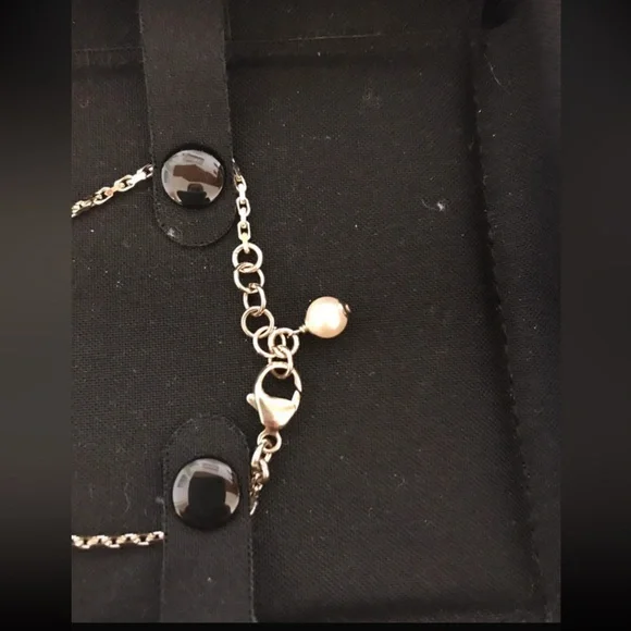 Chanel Gold-tone Chain Bracelet with Pink Crystal & Pearl Charm-NWOT-adjustable - Picture 5 of 10